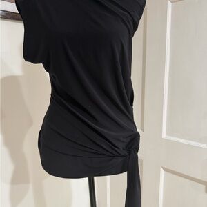 Express Black Asymmetrical Women's Blouse
